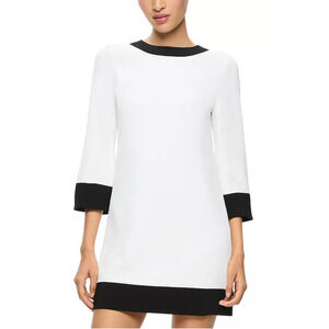 Alice and Olivia Women Eleonora Flare Sleeve Mini Dress White Size 8